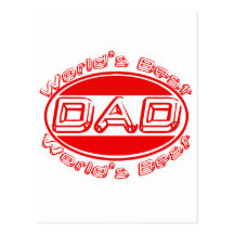 World's best Dad Post Cards
