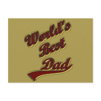 World's Best Dad Postcards