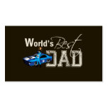 World's Best Dad; Racing Business Card Template