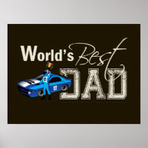World's Best Dad; Racing Poster