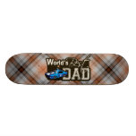World's Best Dad; Racing Skateboard Deck