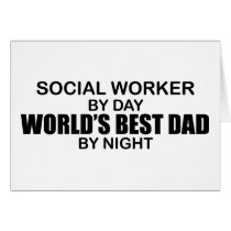 World's Best Dad - Social Worker cards
