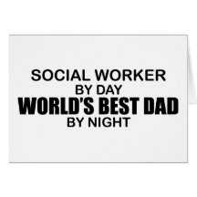 World's Best Dad - Social Worker Cards