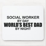 World's Best Dad - Social Worker Mousepad