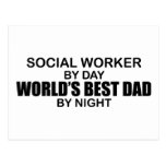 World's Best Dad - Social Worker Postcards