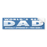 World's Best Dad Sticker Bumper Stickers