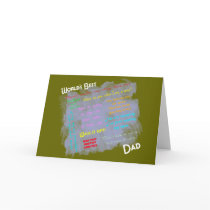 Worlds Best Dadism Card