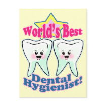Worlds Best Dental Hygienist Post Card