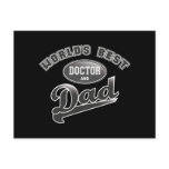 World's Best Doctor & Dad postcards