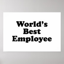 World's Best Employee Poster