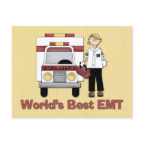 World's Best EMT Female Postcards