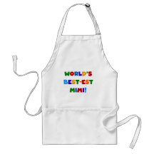 World's Best-est Mimi Bright Colours T-shirts Gift Aprons