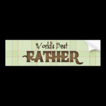 World's Best Father Bumper Sticker bumper stickers