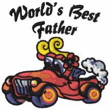World's Best Father Car Embroidered Shirt