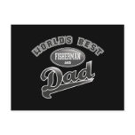 World's Best Fisherman & Dad postcards