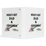 Worlds Best Fishing Dad 3 Ring Binder