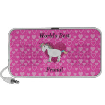 World's best friend cute unicorn PC speakers