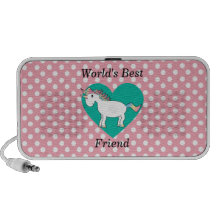 World's Best friend unicorn Mp3 Speakers