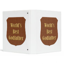 World's Best Godfather 3 Ring Binder