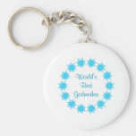 World's Best Godmother (blue) Key Chain