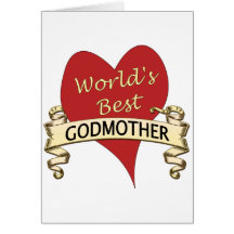 World's Best Godmother Cards