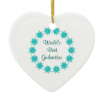 World's Best Godmother ornaments