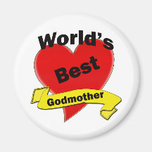World's Best Godmother Refrigerator Magnet