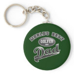 World's Best Golfer & Dad keychains