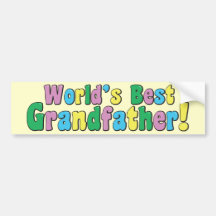 World's Best Grandfather Bumper Sticker