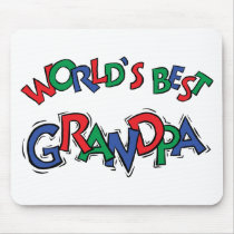 World's Best Grandpa Gift Mouse Mats