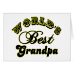 World's Best Grandpa Gifts and Apparel Greeting Cards