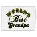 World's Best Grandpa Gifts and Apparel cards