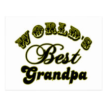 World's Best Grandpa Gifts and Apparel Post Cards