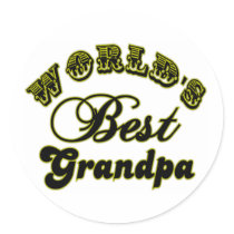 World's Best Grandpa Gifts and Apparel Sticker