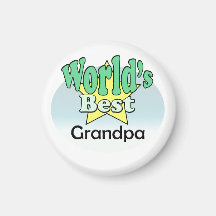 World's Best Grandpa Koelkast Magneetje