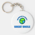 World's Best Great Uncle Keychain