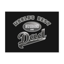 World's Best Husband & Dad postcards