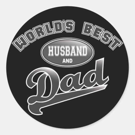 World's Best Husband & Dad Sticker