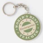 Worlds Best Kindergarten Teacher Key Chain