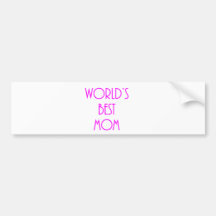 World's Best Mom Bumper Sticker