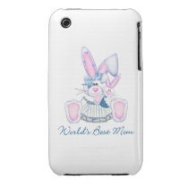 World's Best Mom (bunnies) Iphone 3 Cases