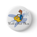 Worlds' Best Mom buttons
