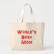 World's Best Mom Canvas Bag