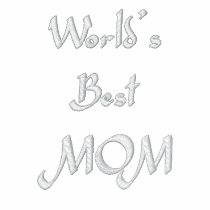 WORLDS BEST , MOM EMBROIDERED LADIES POLO