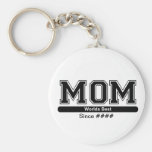 Worlds Best Mom Mothers Day Keychain