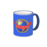 World's Best Mom Mug, Bright Colours Globe