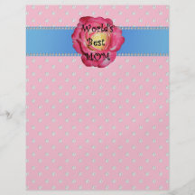 World's best mom pink diamonds full colour flyer
