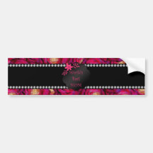 World's best mom pink roses bumper stickers