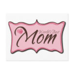 World's Best Mom Plaque postcards