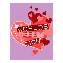 World's Best Mom Post Cards